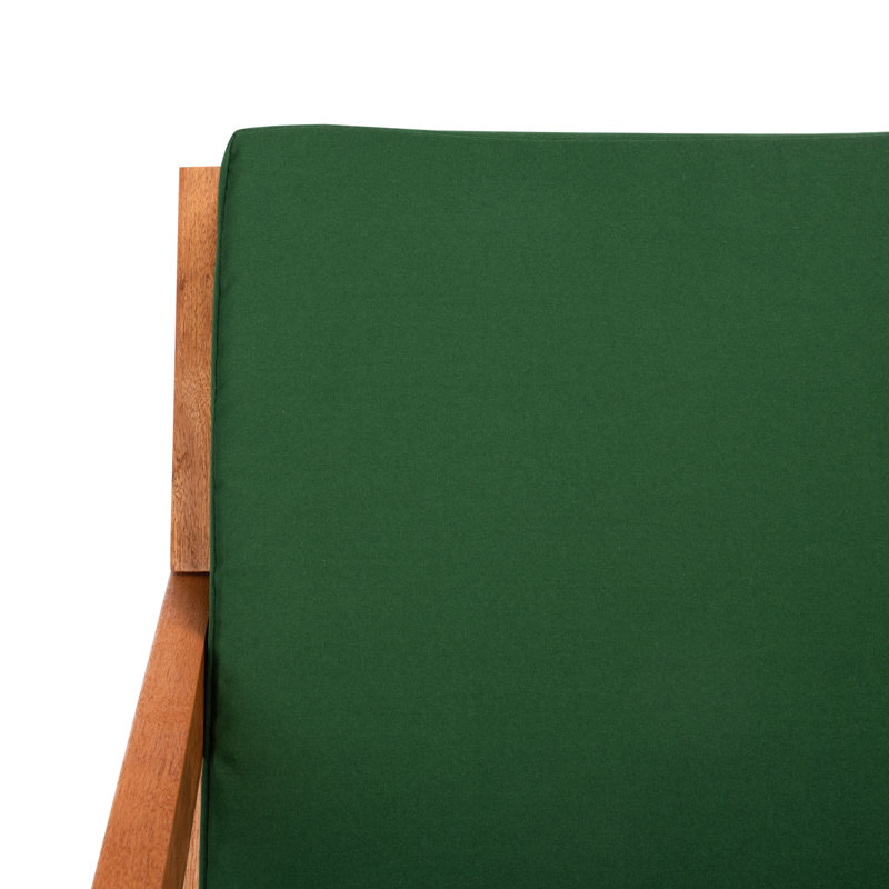 Chaise berçante de patio Cormach Mathew, Vert, Naturel