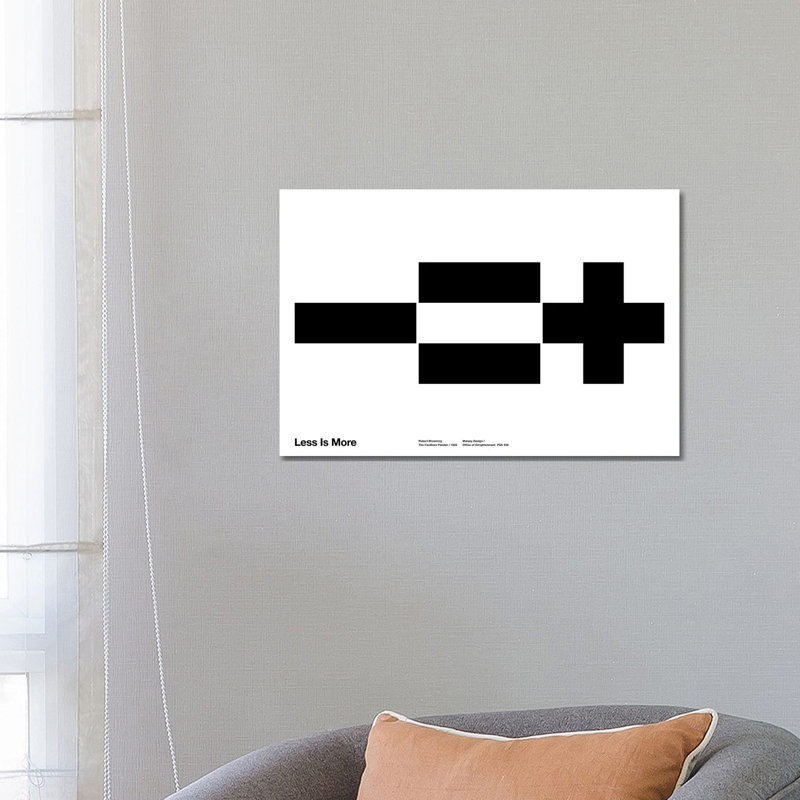 Less Equals More by The Maisey Design Shop - Gallery-Wrapped Canvas Giclée on Canvas, Wrapped Canvas