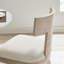Ensemble de 2 chaises de salle à manger en tissu chiné Peregrine-104318043