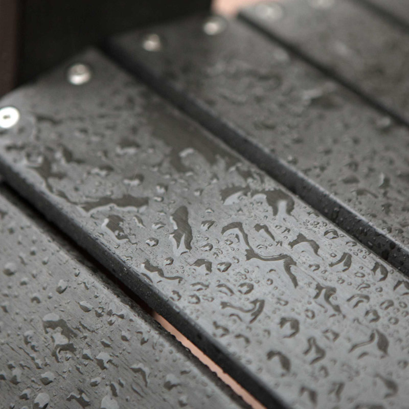 Chaise Adirondack en résine / plastique, Noir