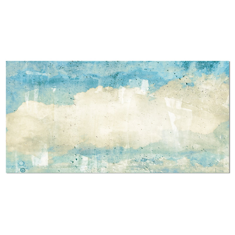 " Sky On Wall Texture Abstract ", 20" H x 40" W x 1" D