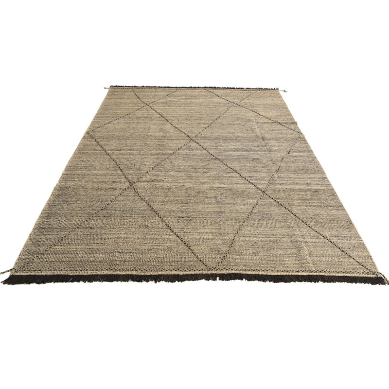 Tapis brun clair 7 pi 2 po x 9 pi 9 po Pinson
