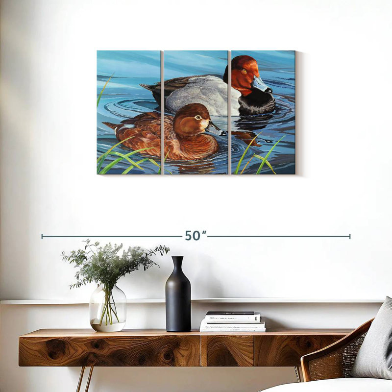 Brampt Redheads Ducks, 20" H x 33" W