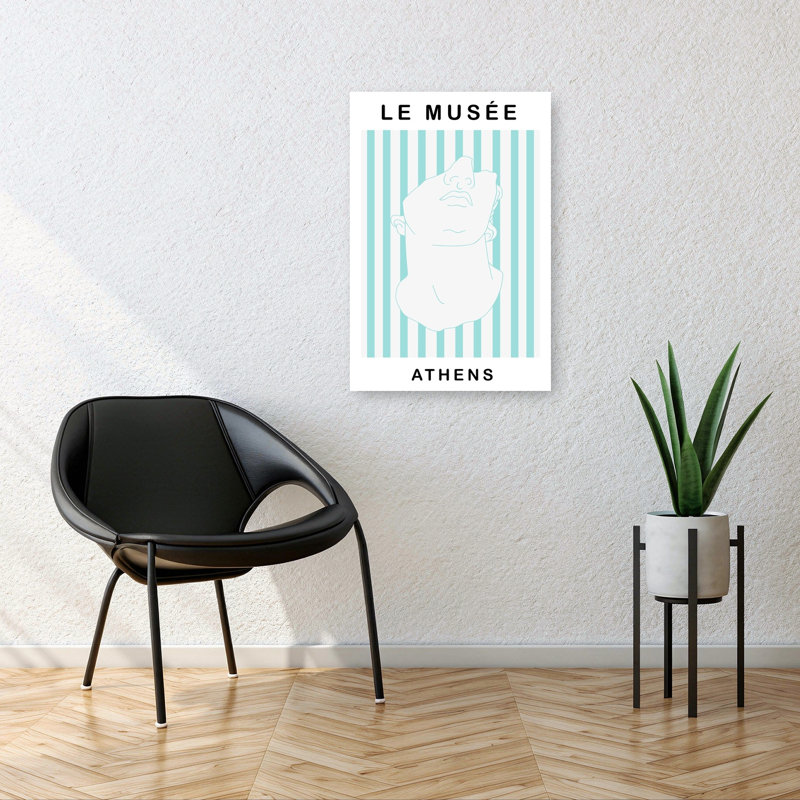Athenian Statue Head Minimalist Architecture Wall Art Print by Talitha McQueen - Print, 91.44cm H x 60.96cm W