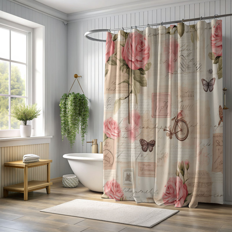 Valentine Note - Premium Shower Curtain, 74"H x 71"W