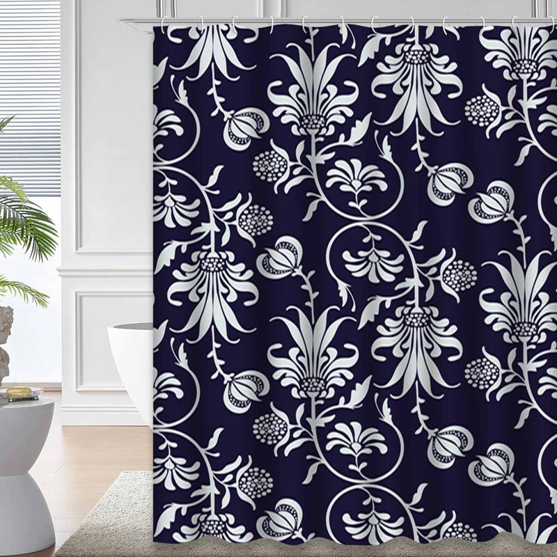 Rideau de douche Elegant Classic Floral, L 72 po x l 72 po