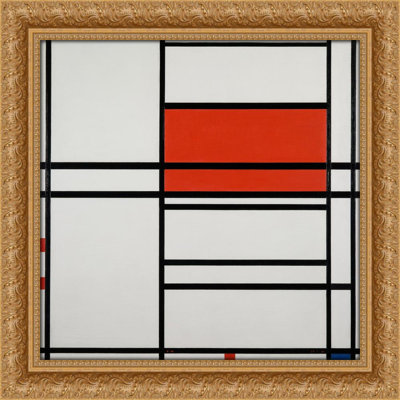 Composition of Red and White; Nom 1,Composition No. 4 with red and blue (1938-42)