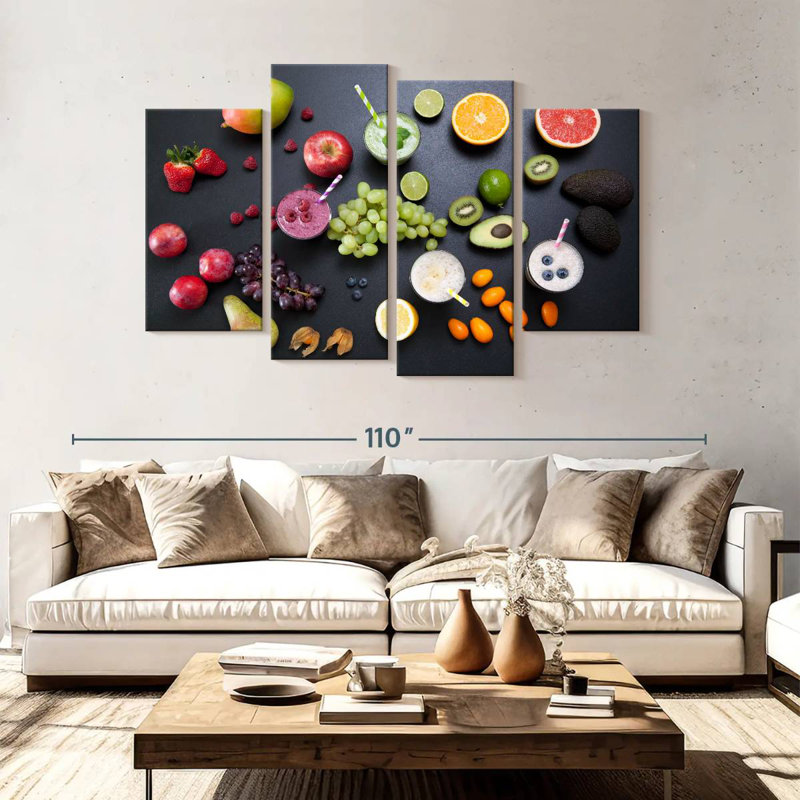 Yarlin Fruit Smoothies, 54" H x 84" W