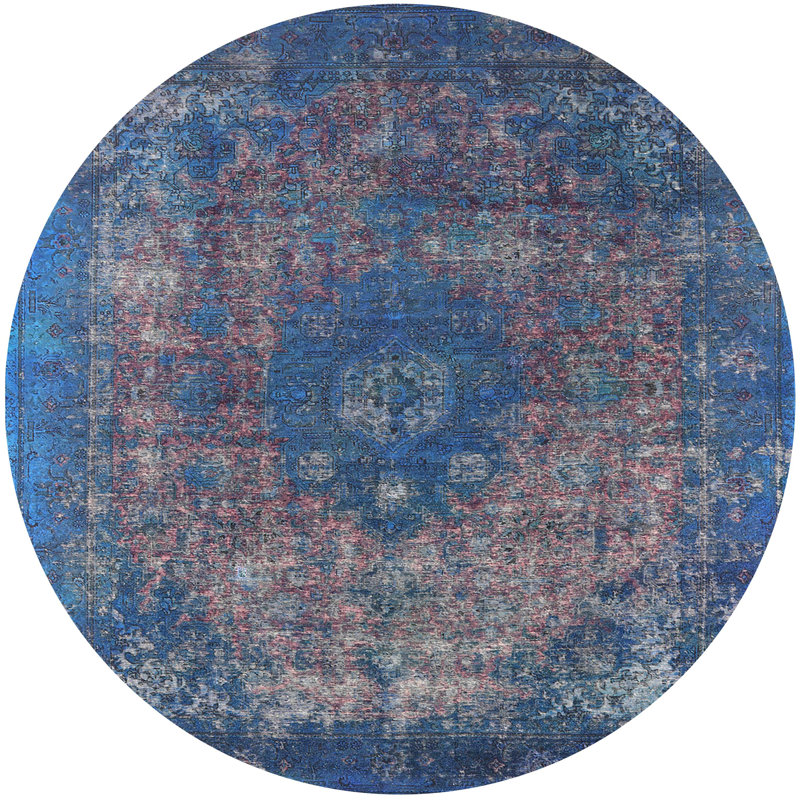 Moroccan Indoor Rug, Round 3'