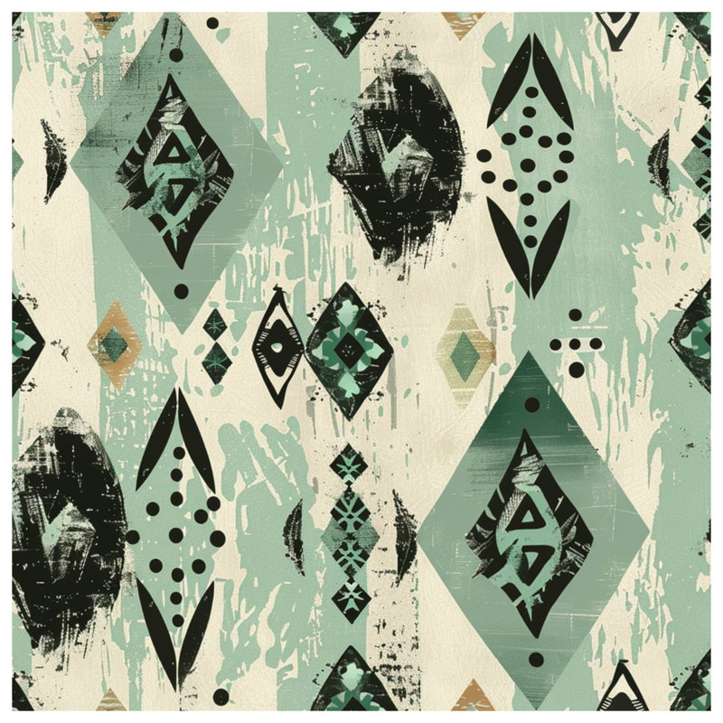 Abstract Geometric Shapes Comforter, King