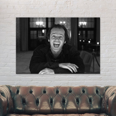 Jack Nicholson in the Shining 1 Piece Wrapped Canvas Wall Art