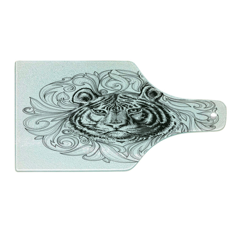 Planche à découper en verre trempé Ambesonne