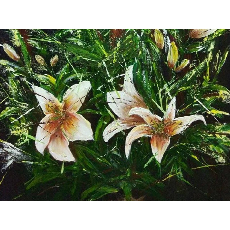 Bloom - bouquet de fleurs | Acrylique sur toile | Par Jolly Sharma
