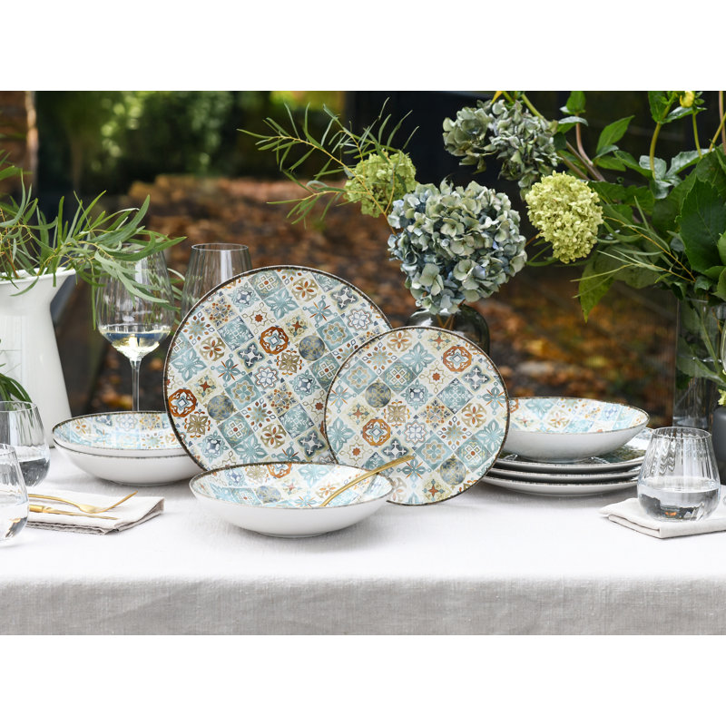 Mosaic Stoneware Dinnerware Set Piece