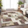 Premium Machine Washable Prisco Brown Rug