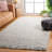 Bouzoun Flat Weave Wool/Cotton Rug in Black/White-136653377