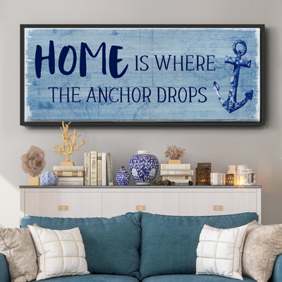 Where the Anchor Drops- Framed Canvas