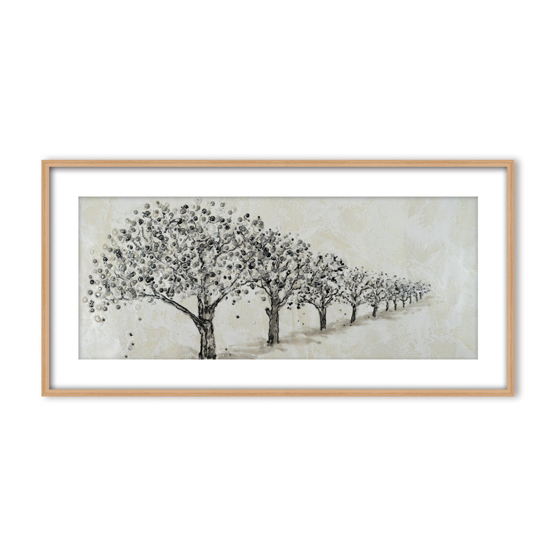 Nature Inspired "Echoes of the Forest" Canvas Wall Art By Karen Biery, 8" H x 16" W, Framed Canvas, White