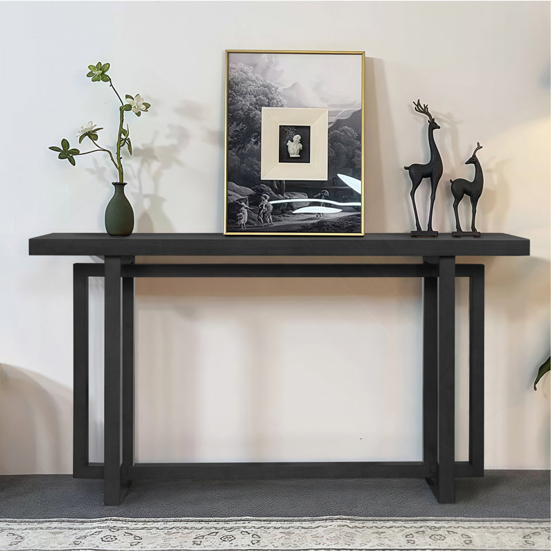 Console étroite 59 po - Canapé d'entrée en panneau de fibres à densité moyenne pour le couloir, le salon et le vestibule