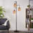 Tree 3 Lights Atasha Rattan LED Floor Lamp with Lampshade