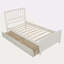 Lit plateforme simple avec deux tiroirs