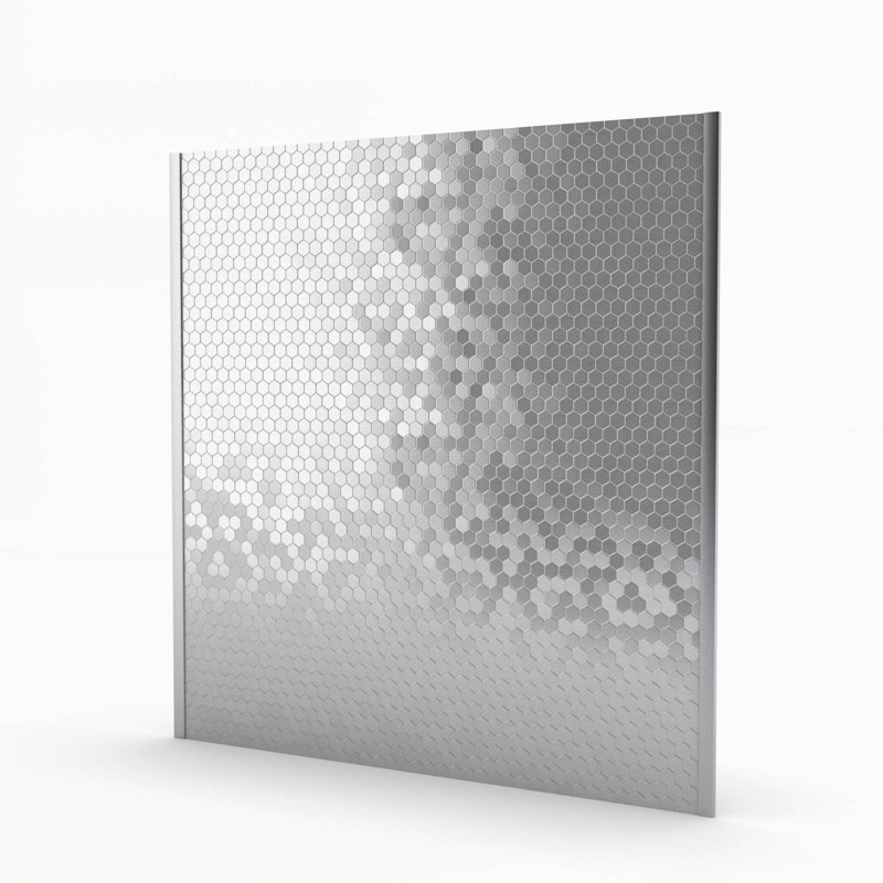 Hexagonia Peel & Stick Aluminum Honeycomb Mosaic Tile