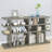 Weathered Grey 3-Tier Open Back Bookcase