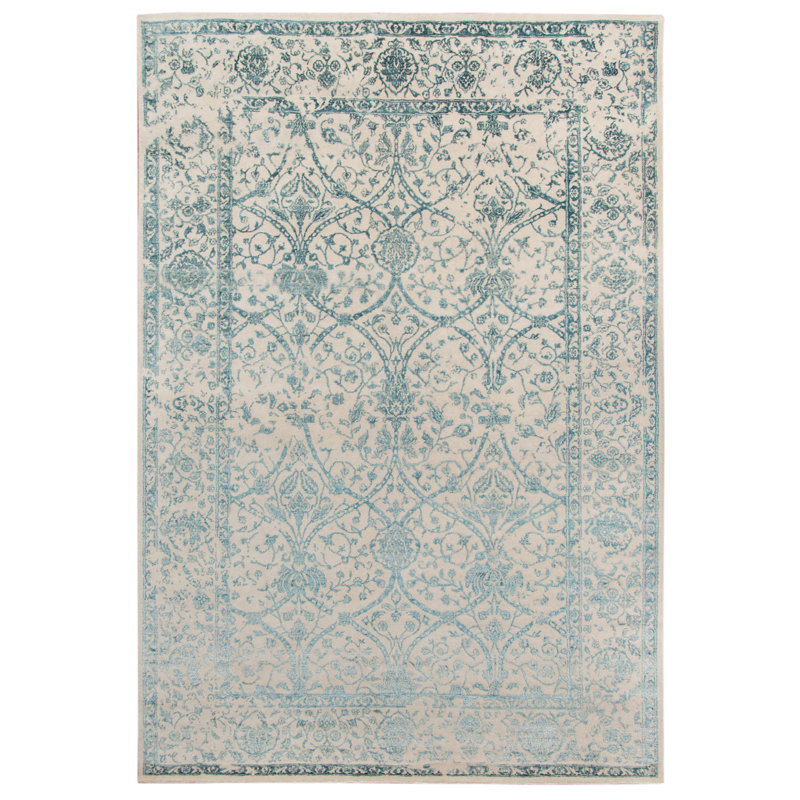 Tapis paon noué à la main Byersville, Rectangle 2 pi x 3 pi