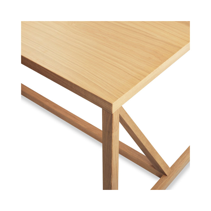 Strut Dining Table, Navy, 35" W x 75" L, Standard (29" Height)