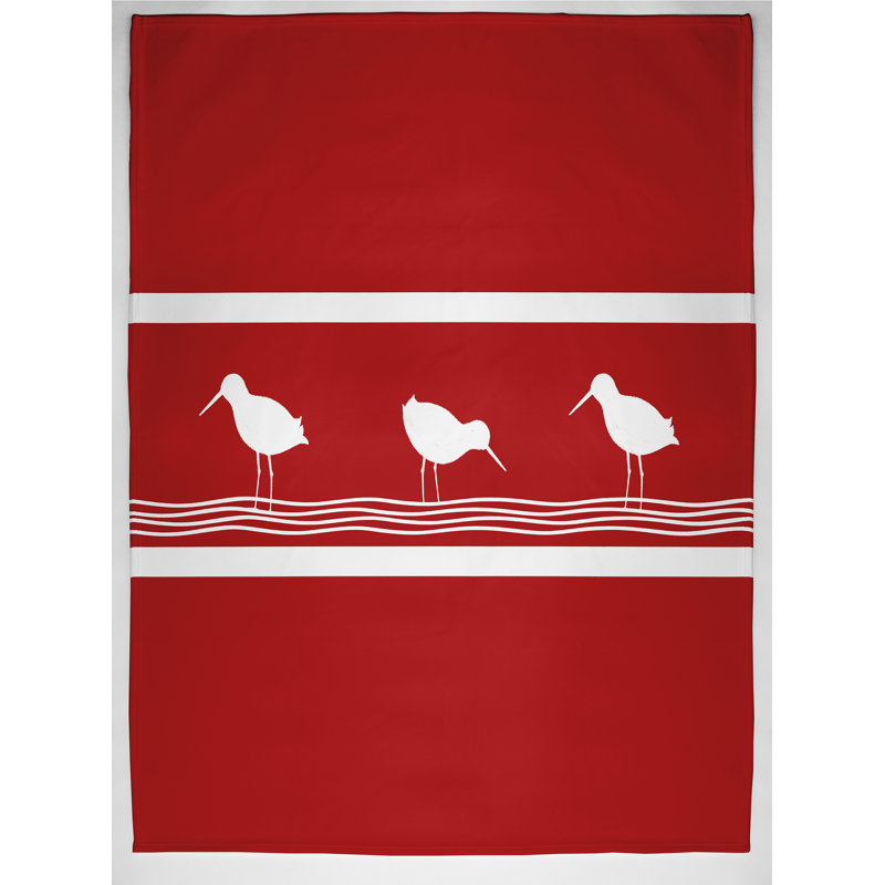 Hubbard Plain Weave / Muslin Throw Blanket, Red
