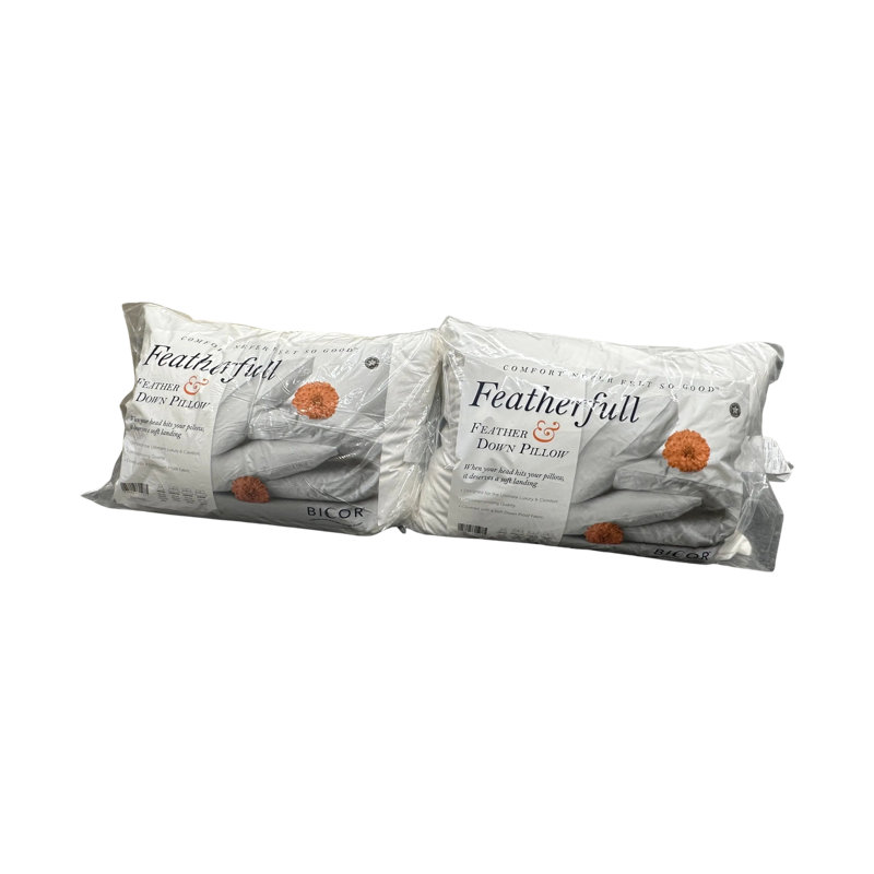20" x 26" Decorative Standerd Feather White Pillow Inserts - (95% Feather, 5% Down)