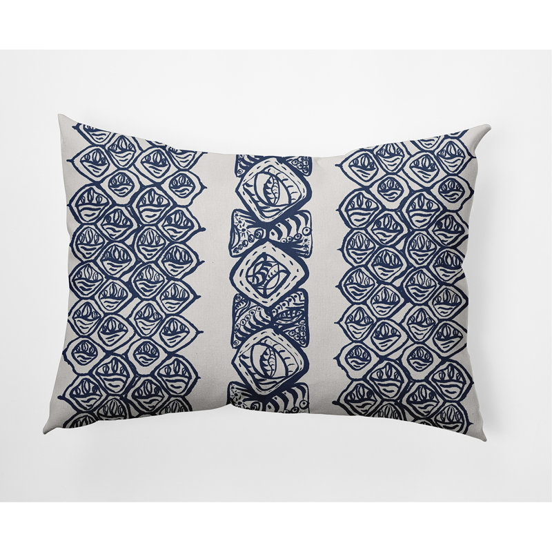 Housse de coussin carrée extérieure/insert, Bleu
