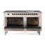 ILVE Nostalgie II Noblesse 60 in Dual Fuel Range, 9 Burner, Griddle-845906350-845906340
