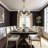 5-Light Dimmable Copper Wagon Wheel Chandelier