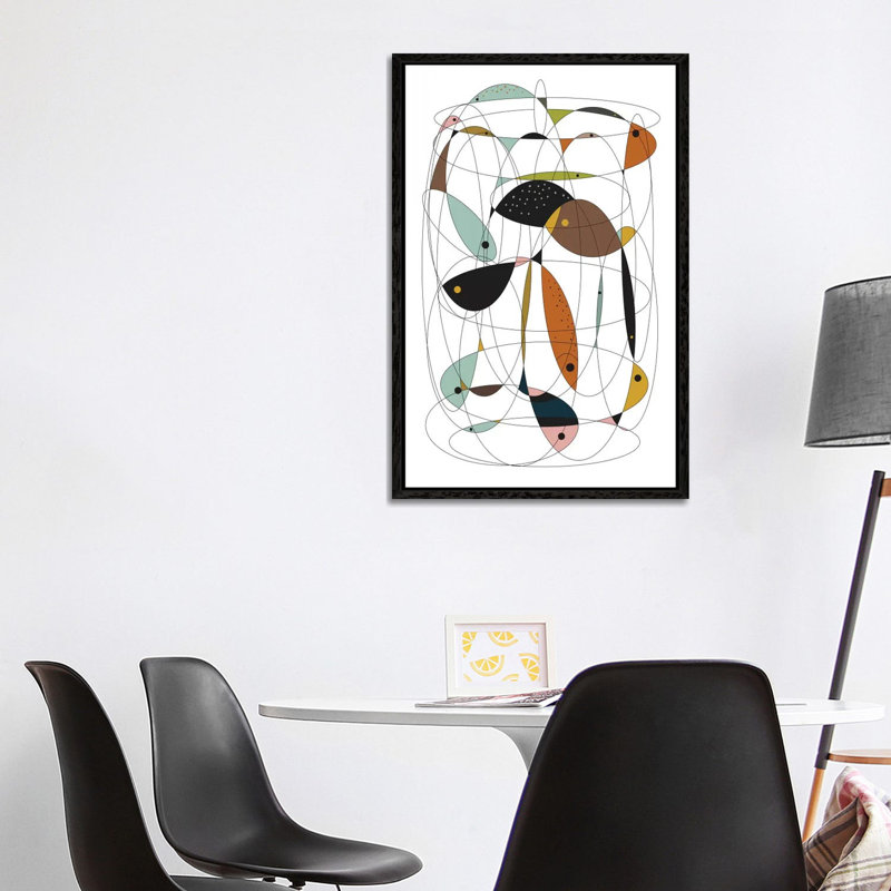 Fishing Net by Flatowl - Print on Canvas, Black Floater Framed, 152.5 cm H x 101.5 cm W