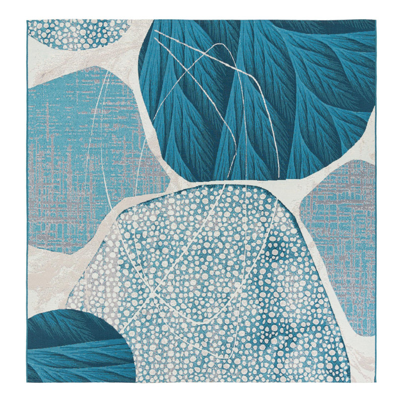 Keazia Indoor/Outdoor Area Rug, Square 7'10"