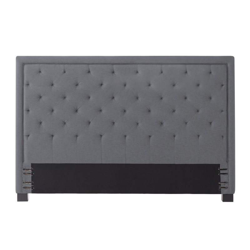 Linen Upholstered Rectangular Headboard, Floor-Standing