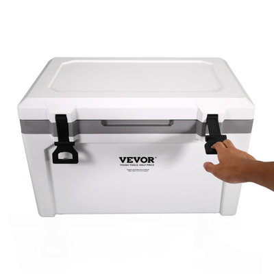 Insulated Portable Cooler, 52 Qt, Holds 50 Cans, Ice Retention Hard Cooler With Heavy Duty Handle, Ice Chest Lunch Box For Camping, Beach, Picnic, Travel, Outdoor, Keeps Cool For Up To 6 Days
