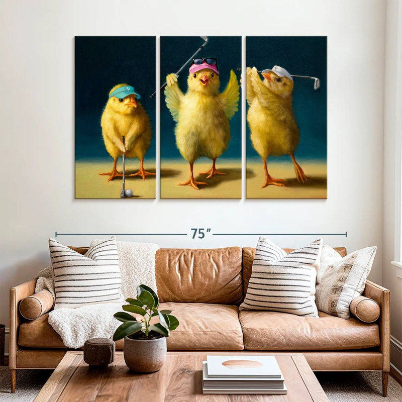 Ketti Yoga Chicks Golf Chicks, 42" H x 65" W