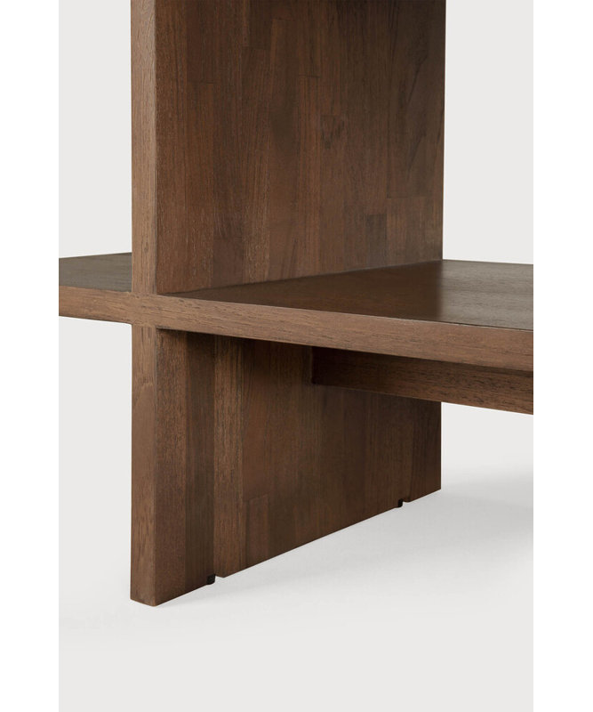 Kabuki Solid Wood End Table, Brown