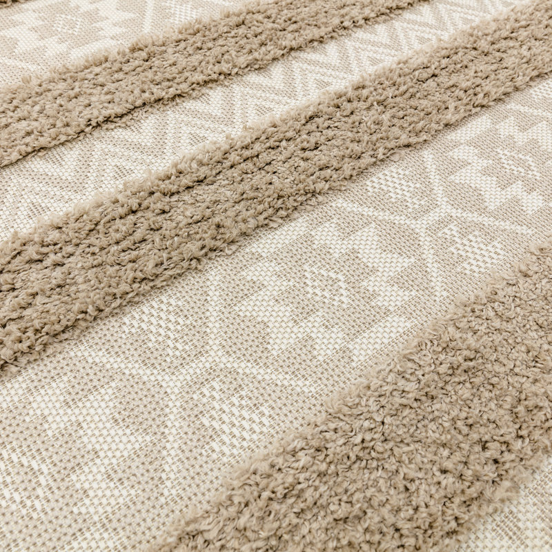 Perrotta Striped Indoor / Outdoor Area Rug, Rectangle 80 x 150cm