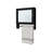 Pine Medicine Cabinet In Melamine With A Towel Bar And Included Mirror, Black-787521005
