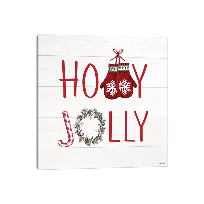 «Holly Jolly», reproduction d'art sur toile tendue