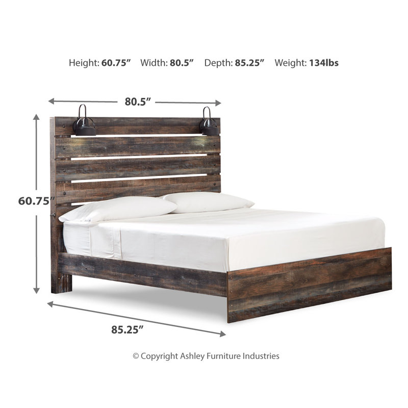 Drystan King Panel Bed, Roi