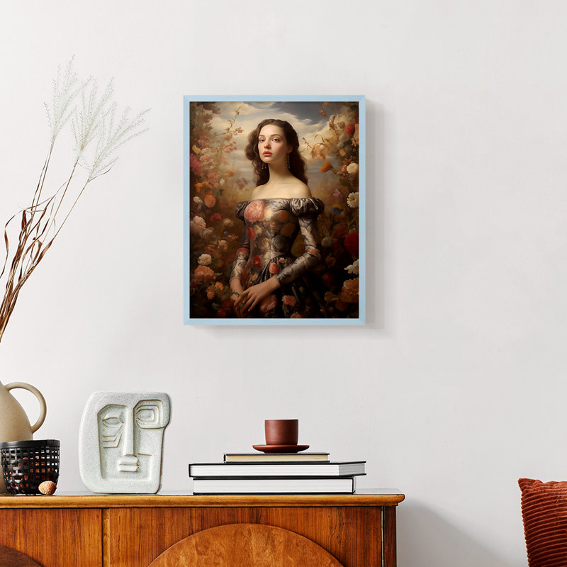 WOMEN Series DV - reproduction encadrée de qualité supérieure - prête à être accrochée - aucun clou requis, Noir