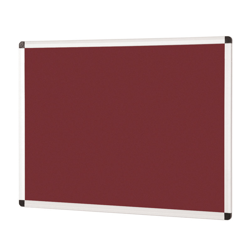 Wall-mounted Notice Board, Burgundy