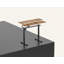  Bureau assis-debout avec ports USB et rangement en brun
