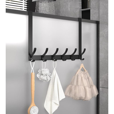 Heavy Duty Over The Door Hooks With Extended 15.75 Inch Arms For Easy Access, Fits Standard 1 3/8 Inch Doors, Multi-Purpose Towel And Coat Hanger For Bathroom, Bedroom, And Laundry Room