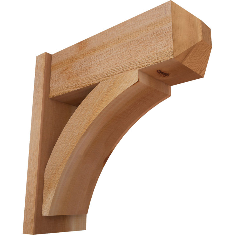 Persienne en bois rustique Thorton Craftsman,  P 22 po x H 22 po , Cèdre rouge de l'Ouest de 8 po (sciage brut)