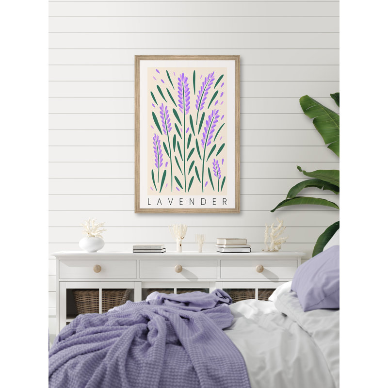Love Is Lavender - Single Picture Frame Painting, 30cm H x 30cm W
